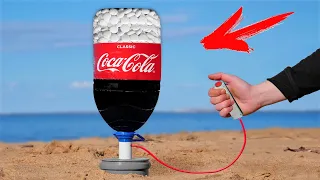 Experiment: XXL Coca Cola Rocket and Mentos!