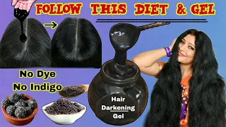 Black Hair Without Dye,Indigo :Eat This Everyday & Apply This Hair Darkening Gel To Make Hair Black