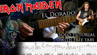 Iron Maiden - El Dorado Dave Murray's solo lesson (with tablatures and backing tracks)