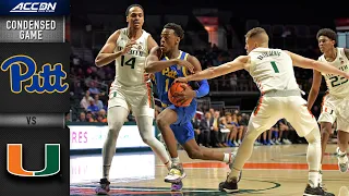 Pittsburgh vs. Miami Condensed Game | ACC Men's Basketball Highlights (2019-20)