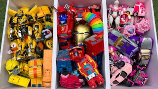 Box full Yellow BUMBLEBEE Transformers Toys & Robot Tobot Car - Rise of Beasts Optimus Revenge Movie