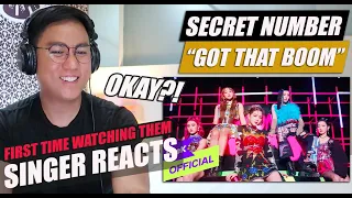 [MV] SECRET NUMBER(시크릿넘버) _ Got That Boom | SINGER REACTION