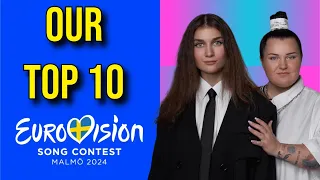 TOP 10 Eurovision 2024 RANKING #eurovision #eurovision2024