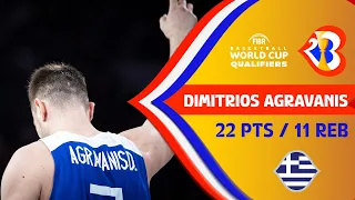 Dimitrios Agravanis 22 PTS & 11 REB for HELLAS |  #FIBAWC 2023 Qualifiers