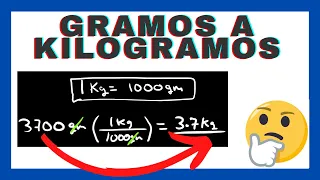 Gramos a Kilogramos ¿COMO CONVERTIR g a kg? |💥 CONVERSIONES 💥