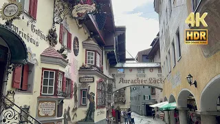 Kufstein, Austria - Walking in the rain - Exploring the neighbourhoods - 4K HDR