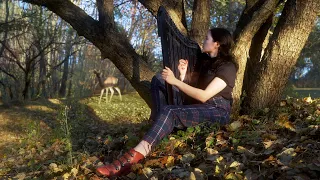 Green Grass  |  Tom Waits (Harp Cover ft. Deer)