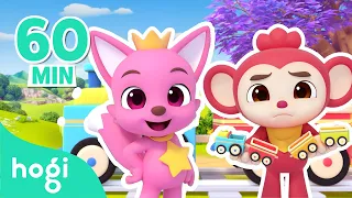 Down by the Station + More｜Best Rhymes for Kids｜Kids Songs｜Pinkfong & Hogi