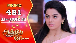 ANBE VAA | Episode 481 Promo | அன்பே வா | Virat | Delna Davis | Saregama TV Shows Tamil