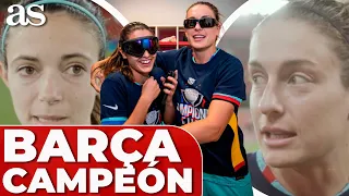 FC BARCELONA, campeón LIGA F: Alexia Putellas y Aitana Bonmatí hablan del TÍTULO