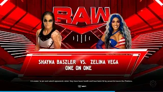 WWE Monday Night Raw Baszler vs Zelina First round match in the Queen of the Ring tournament