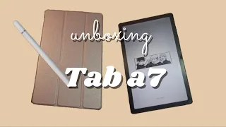 chill unboxing (again) || samsung galaxy tab a7 10.4 2020  + accessories from shopee 💸