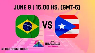 QUARTER-FINALS: Brazil v Puerto Rico | Full Basketball Game | FIBA U16 Americas Championship 2023