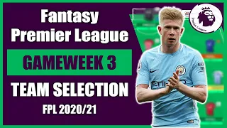 FPL TEAM SELECTION! GAMEWEEK 3 | WILDCARD? Fantasy Premier League 2020/21