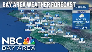 Bay Area Forecast: Morning fog and showers possible Sunday