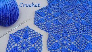 SUPER EASY Beautiful Flower Pattern Crochet  СУПЕР легкий УЗОР  вязание крючком для начинающих