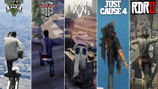 Jumping From High Places In 14 Openworld Games