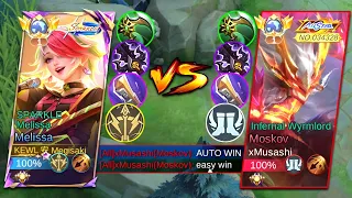 MELISSA vs. GLOBAL MOSKOV WRYMLORD META!! (who win?!)