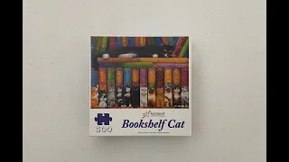 Bookshelf Cat - A 500 piece jigsaw puzzle