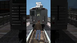 Getting hit by Damn Train in GTA games! #gtaevolution