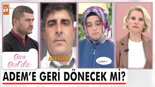 Emel'in yanına kaçtığı Adem canlı yayında!- Esra Erol'da 1 Aralık 2023