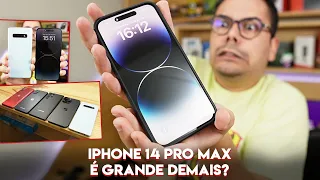 IPHONE 14 PRO MAX É GRANDE DEMAIS? COMPARAMOS ELE COM VÁRIOS OUTROS CELULARES