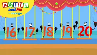 Get to Know Numbers 16 to 20! | Numbers & Shapes with Akili and Me | African Educational Cartoons
