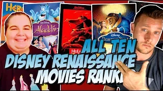 All 10 Disney Renaissance Movies Ranked & Reviewed w/ Rachel Wagner (1989-1999)