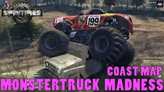 Spintires NEW Monster Truck Mod on Coast Map