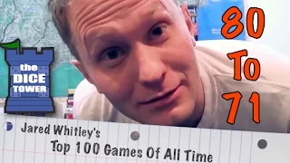 Jared Whitley's Top 100 Games Of All Time - 80 to 71!
