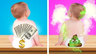 RICH PREGNANT VS BROKE PREGNANT | Good vs Bad Pregnancy | Funny Situations with Rich VS Poor