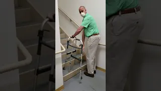 Stair climbing using walker