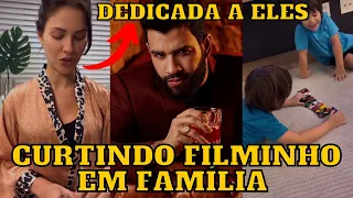 Gusttavo Lima e Andressa Suita CURTEM noite de FILME e a musa diz que hoje é dia de FAMÍLIA