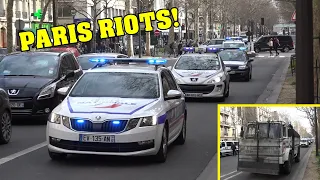 *INSANE* [PARIS, France] - MAJOR Police Response | DOZENS of Units responding to YELLOW-VEST RIOTS!