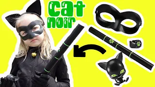 Miraculous Ladybug Cat Noir Dress Up Set Transformation with Mask, Costume, Plagg Kwami