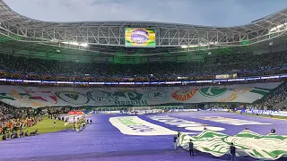 Palmeiras 2x0 Santos - TRICAMPEÃO PAULISTA 2024 festa da torcida