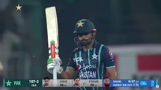 BABAR AZAM majestic 87 pakistan vs England 6th t20 2022 PCB MU2T ♥️