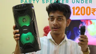 Best Party Speaker Under 1200₹⚡ |Krisons Rockstar 4” Double Woofer 20W Party Speaker with Mic