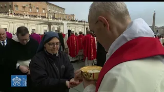 Man denied communion at Pope Benedict's Funeral.