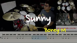 Sunny(동영상악보)(TYPE A)-Boney M-노창국-일산드럼학원,화정드럼학원,드럼악보,드럼커버,Drum cover,drumsheetmusic,drumscore