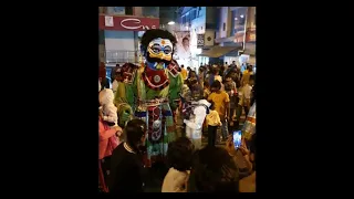 Real Giant Trolls dancing at Adugodi Jatre Festival in Bangalore