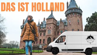 Das GRÜNE Herz der Niederlande | WINTER Camping in Holland | Van Life Europe Episode #34