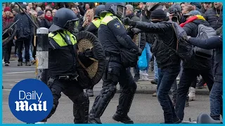 Protests in Europe: Police in Amsterdam clash with anti-lockdown protesters