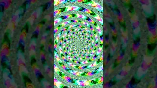 Colorful Psychedelic Swirling Tunnel from Mandelbrot Fractal #Shorts