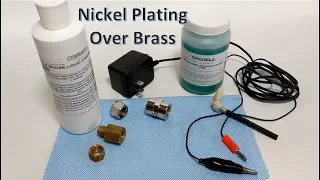 Nickel brush plating over brass with Caswell kit