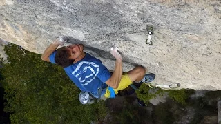 Stefano Ghisolfi Battles For Goldrake, 9a+, With An Injured Finger