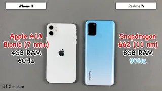 iPhone 11 vs Realme 7i Speed Test & Camera Test