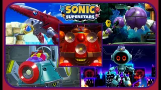 Sonic Superstars - All Boss Encounters: No Damage - Main Story