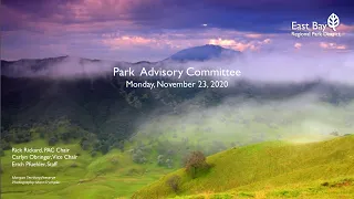 Nov 23, 2020 - Park Advisory Committee