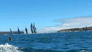 Sydney to Hobart Yacht Race 2013 Sydney Heads Approach